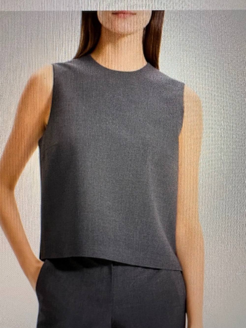 NWT Theory SL Clean Shell Charcoal Melange Classic Suit